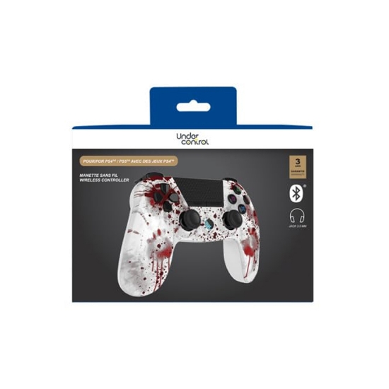 Picture of Under Control- PS4 bluetooth controller met koptelefoon aansluiting - zombie